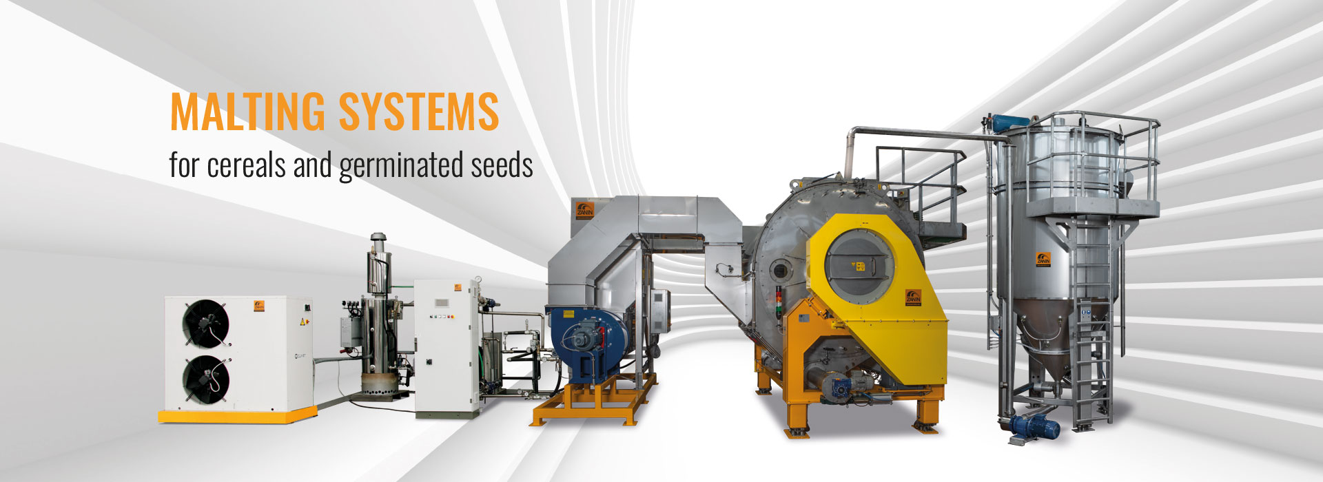 Malting systems for cereals and germinated seeds